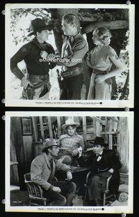3y478 HERITAGE OF THE DESERT 2 8x10s '32 cool movie stills of cowboy Randolph Scott, Sally Blane!