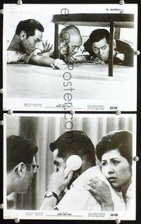 3y479 HIGH & LOW 2 8x10 stills '64 Akira Kurosawa classic, Toshiro Mifune & great images of cast!