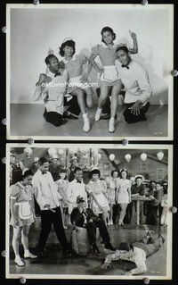 3y486 HOOSIER HOLIDAY 2 8x10s '43 great images of Sleepy Williams, Dale Evans, great wacky image!