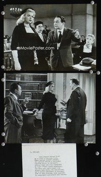 3y501 ILLEGAL 2 8x10 movie stills '55 two great images of Edward G. Robinson & sexy Jayne Mansfield!