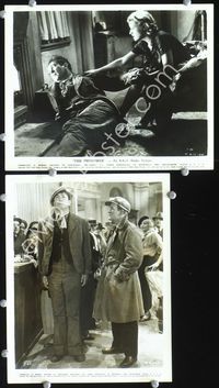 3y505 INFORMER 2 8x10 stills '35 John Ford, images of Victor McLaglen w/smoking Margot Grahame!
