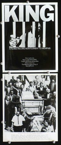 3y527 KING: A FILMED RECORD. MONTGOMERY TO MEMPHIS 2 8x10 stills '70 Martin Luther King documentary!