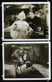 3y529 KLONDIKE ANNIE 2 8x10 movie stills '36 two great images of sexy Mae West, Victor McLaglen!