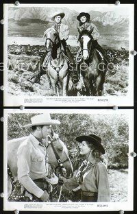 3y531 KNIGHTS OF THE RANGE 2 8x10 stills R51 Zane Grey, cowboy Russell Hayden, pretty Jean Parker!