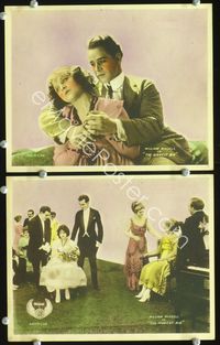 3y480 HIGHEST BID 2 8x10 lobby cards '16 William Russell & Charlotte Burton, cool colorized cards!