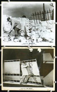3y578 MON ONCLE 2 8x10 movie stills '58 wacky images of Jacques Tati as Mr. Hulot!