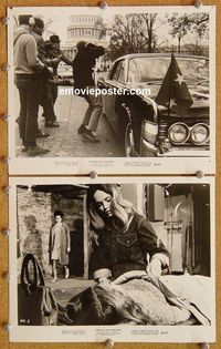 3y609 NIGHT OF THE LIVING DEAD 2 8x10 stills '68 great images from George Romero zombie classic!