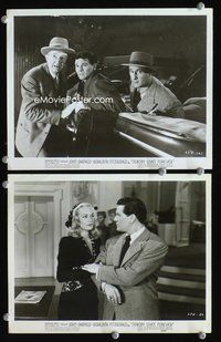 3y617 NOBODY LIVES FOREVER 2 8x10 stills '46 great images of John Garfield, pretty Faye Emerson!
