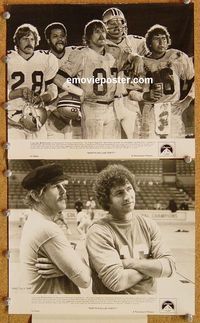 3y619 NORTH DALLAS FORTY 2 8x10s '79 two great images of Nick Nolte & Mac Davis in football classic!