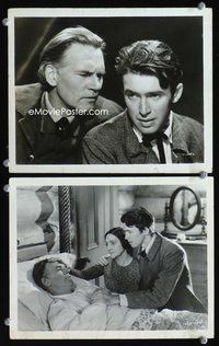 3y626 OF HUMAN HEARTS 2 8x10 stills '38 great close-up movie stills of young Jimmy Stewart!