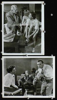 3y649 PAT & MIKE 2 8x10.25s '52 great movie stills of Spencer Tracy, college girl Katharine Hepburn!