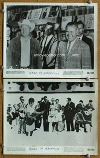 3y587 MUSIC CITY U.S.A. 2 8x10 movie stills '66 great images of country western stars!