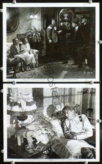 3y729 SCARLET STREET 2 8x10 stills '45 Fritz Lang, great images of Edward G Robinson & Dan Duryea!