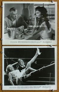 3y753 SHIP OF FOOLS 2 8x10 movie stills '65 great image of Lee Marvin, Simone Signoret!