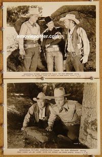 3y247 6 GUN SERENADE 2 8x10 movie stills '47 great images of cowboy Jimmy Wakely, western!