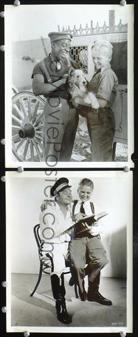 3y510 JACKIE COOPER'S BIRTHDAY PARTY 2 8x10 movie stills '31 Wallace Beery reads Cooper a book!