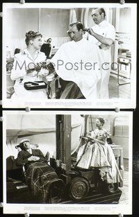 3y776 SMOOTH SAILING 2 8x10 movie stills '47 great wacky images of Alice Tyrrell & Paul Lees!