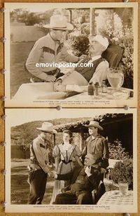 3y791 SONG OF THE WASTELAND 2 8x10 stills '47 two cool images of cowboy western star Jimmy Wakely!