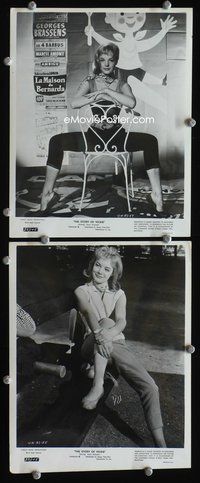 3y812 STORY OF VICKIE 2 8x10s '54 Madchenjahre einer Konigin, great images of sexy Romy Schneider!