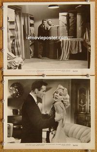 3y821 SUDDEN DANGER 2 8x10s '56 Beverly Garland, image of sexy Helene Stanton getting roughed-up!