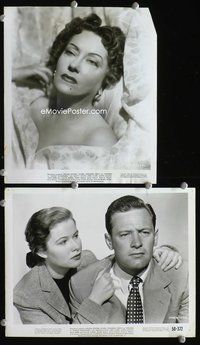 3y826 SUNSET BOULEVARD 2 8x10s '50 great images of William Holden, Gloria Swanson, Nancy Olson!