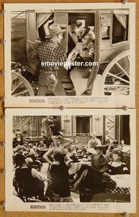 3y827 SUNSET IN EL DORADO 2 8x10 movie stills '45 great images of Roy Rogers & saloon!