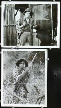 3y882 TRADER HORN 2 8x10 movie stills '31 great images of safari hunter Harrey Carey!