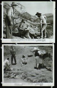 3y883 TREASURE OF THE SIERRA MADRE 2 8x10 movie stills '48 two great images of Humphrey Bogart!