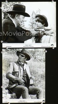 3y884 TRUE GRIT 2 8x10 movie stills '69 two great images of John Wayne, w/Kim Darby!