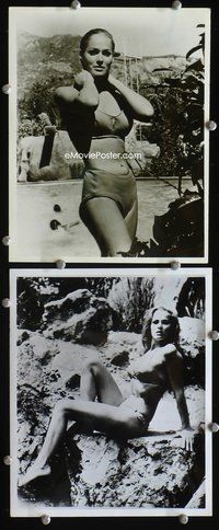 3y904 URSULA ANDRESS 2 8x10 movie stills '60s two cool classic images of sexy star in bikini!