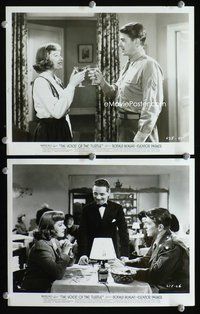 3y914 VOICE OF THE TURTLE 2 8x10 movie stills '48 great images of Ronald Reagan & Eleanor Parker!
