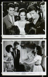 3y941 WEST SIDE STORY 2 8x10 movie stills '61 great images of pretty Natalie Wood, Rita Moreno