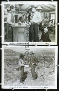 3y945 WESTERNER 2 8x10 movie stills R54 tough cowboy Gary Cooper in saloon & on the range!