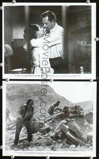 3y959 WILD BUNCH 2 8x10s '69 Sam Peckinpah classic, William Holden in love & Robert Ryan w/posse!