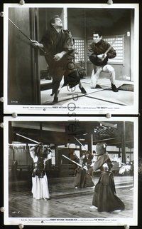 3y976 YAKUZA 2 8x10 movie stills '75 great images of samurai martial arts training & sword fighting!