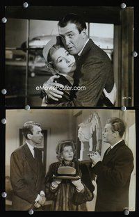 3y981 YOU GOTTA STAY HAPPY 2 8x10 stills '48 great close-up of Jimmy Stewart holding Joan Fontaine!