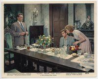 3y087 HOME FROM THE HILL color 8x10 #3 '60 Robert Mitchum, George Hamilton & Eleanor Parker at table