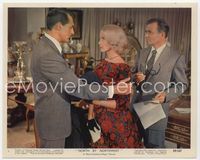 3y121 NORTH BY NORTHWEST Eng/US color 8x10 #9 '59 Cary Grant holds Eva Marie Saint, James Mason