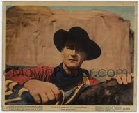 3y159 SEARCHERS color 8x10 still #12 '56 best close up of John Wayne in Monument Valley, John Ford