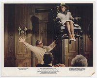3y177 STRONGEST MAN IN THE WORLD color 8x10 '75 Joe Flynn holds up Eve Arden in chair with one hand!