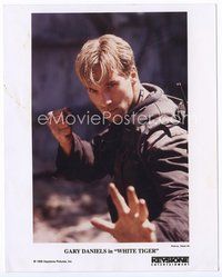 3y198 WHITE TIGER color 8x10 movie still '96 close up of D.E.A. agent Gary Daniels ready to fight!