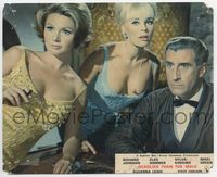 3y055 DEADLIER THAN THE MALE English Front of House LC '67 sexy killers Elke Sommer & Sylva Koscina!