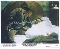 3y137 PASSAGE 8x10 mini movie lobby card #7 '79 Anthony Quinn saves girl in bed from Nazi soldier!