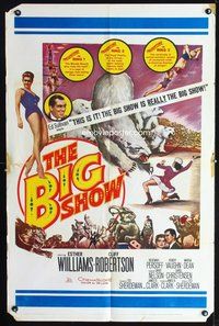3z083 BIG SHOW one-sheet movie poster '61 Esther Williams, Cliff Robertson, plus Ed Sullivan!