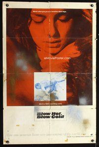 3z101 BLOW HOT BLOW COLD one-sheet movie poster '68 close-up of sexy Bibi Andersson!