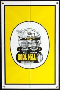 3z105 BOOT HILL 1sh '69 La collina degli stivali, Woody Strode, art of Terence Hill & Bud Spencer!