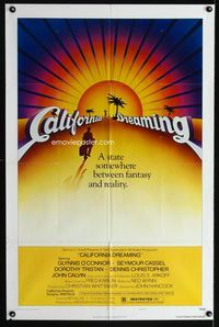 3z127 CALIFORNIA DREAMING style B one-sheet movie poster '79 cool art of sunrise at the beach!