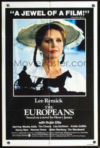 3z273 EUROPEANS int'l one-sheet poster '79 great portrait image of Lee Remick & carriage silhouette!