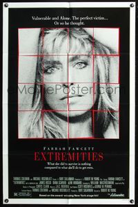 3z280 EXTREMITIES one-sheet movie poster '86 sexy Farrah Fawcett gets revenge!