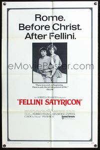 3z298 FELLINI SATYRICON int'l one-sheet movie poster '70 Federico's Italian cult classic!